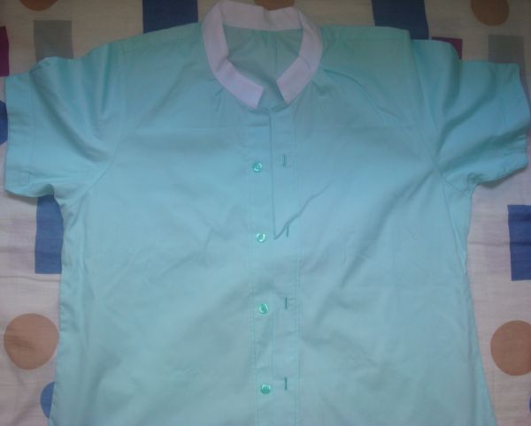 Blusa social azul