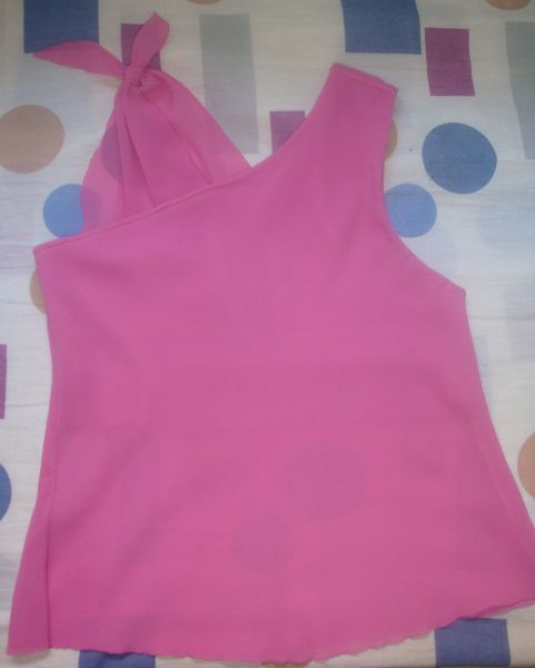 Blusa rosa de musseline